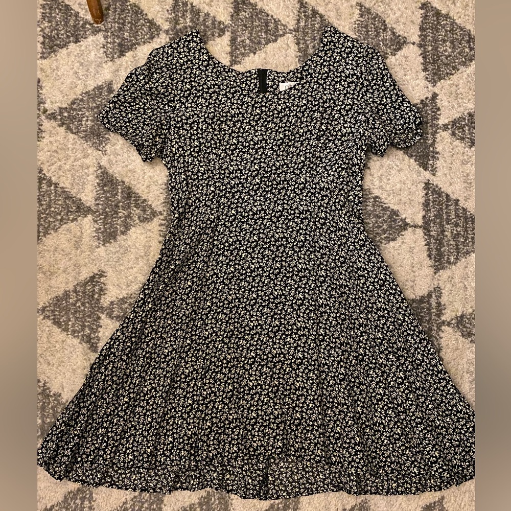 Floral Skater Dress Petite Sophisticate Vintage Size 12